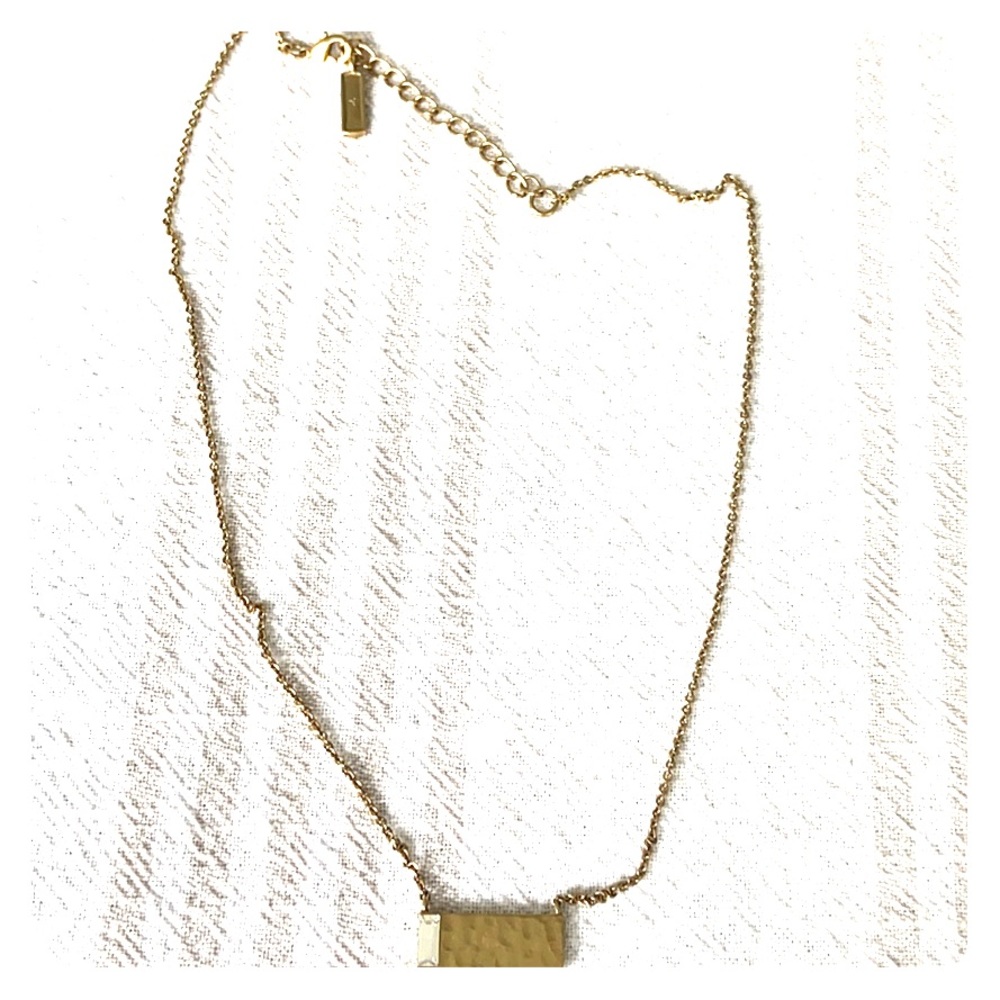 Silpada KR N0041 Crossbar Brass Necklace